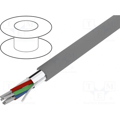 Alpha Wire 5123C SL005 Xtra Guard 1 3x2x22AWG PVC tmavě šedá 300V 30,5m
