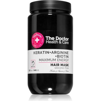 The Doctor Keratin + Arginine + Biotin Maximum Energy кератинова маска За коса 946ml