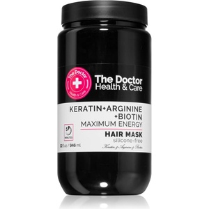 The Doctor Health & Care Keratin + Arginine + Biotin Maximum Energy кератинова маска За коса 946ml
