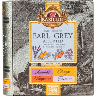BASILUR Earl Grey Book Assorted plech 32 x 2 g