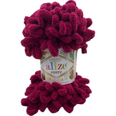 Alize příze Puffy 107 bordó
