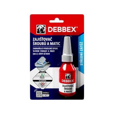 Debbex Zaisťovač skrutiek a matíc 10ml