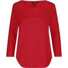 Neutral Dámske tričko s 3/4 rukávmi z organickej Fairtrade bavlny Červená