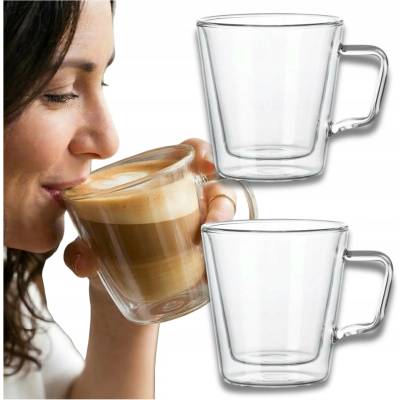 Vialli Design DIVA dvoustěnné sklenice na kávu a čaj 25875 4 x 250 ml