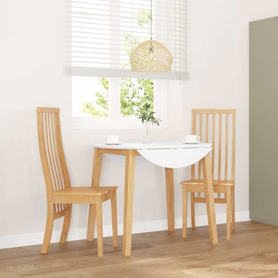 vidaXL трапезни столове 2 бр. масивна дървесина гума (4102456)