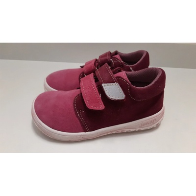 Jonap celoroční barefoot obuv B1SV vínová růžová