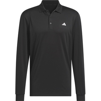 adidas Блуза с яка Adidas Men's Long-Sleeve Performance Polo Shirt - Black