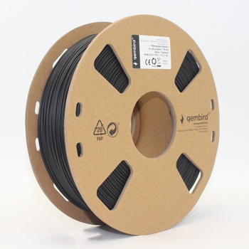 Gembird flexibilné, 1,75mm, 1kg, čierna