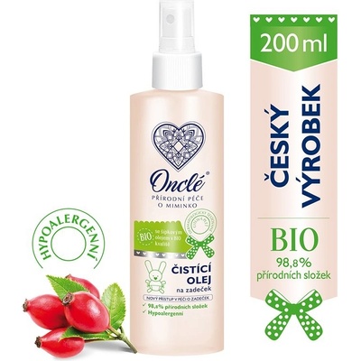 Onclé dětský čistící olej na zadeček 200 ml