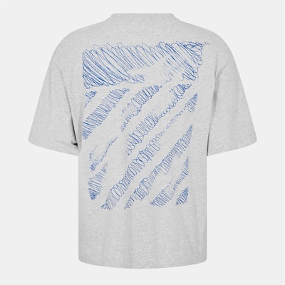 OFF WHITE Тениска OFF WHITE Men's Scribble T-Shirt - Grey Melange
