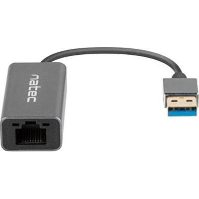 NATEC Cricket USB към RJ45 Ethernet адаптер мрежова карта USB 3.0, 1xRJ45 1GB, кабел (NNC-1924)