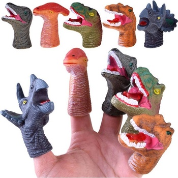 ZA4333 Gumené bábky na prsty Dinosauri