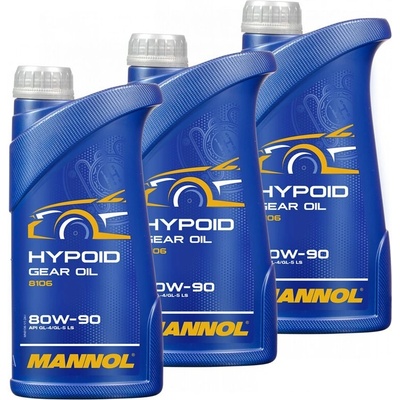 MANNOL 3бр X 1л Трансмисионно масло MANNOL Universal GL-4 80W90 (MN8107-3)