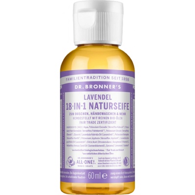 Dr. Bronner's přírodní tekuté mýdlo s levandulí 18v1 60 ml