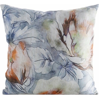 Takoy LEN so štruktúrou ľanu s potlačou jemných kvetov-HF-469931 45 x 45 cm