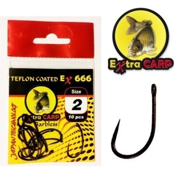 Extra carp Teflon Barbless EX 666 vel.6 10ks