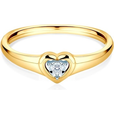 Savicki Zásnubný prsteň žlté zlato diamant SAVR81531 Y