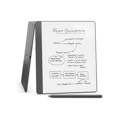 Amazon Kindle Scribe (2024) 64GB с Premium Pen Tungsten (тъмно сиво)