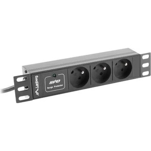 Lanberg 3 Plug 2 m 10A (PDU-03E-0200-BK)