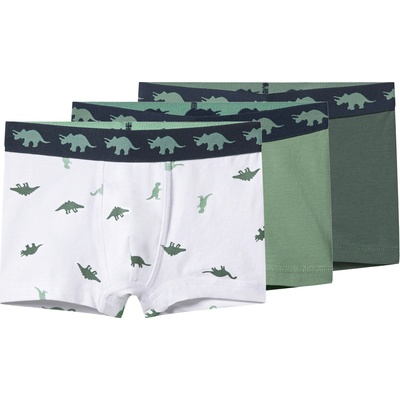 lupilu chlapecké boxerky s BIO bavlnou 3 kusy zelená/bílá – Sleviste.cz