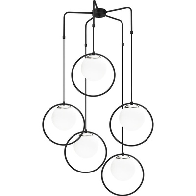Opviq Черно метално висящо осветително тяло Opviq lights Satyros - Opviq lights (892OPV1486)