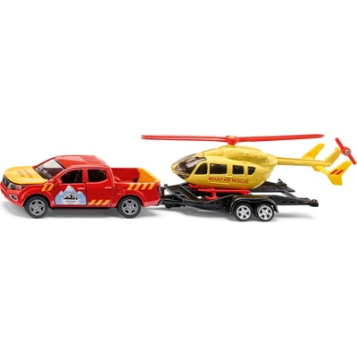 SIKU SUPER Nissan Navara s vrtulníkem