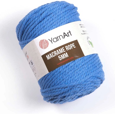 Yarn Art Macrame Rope 5 mm 786 modrá