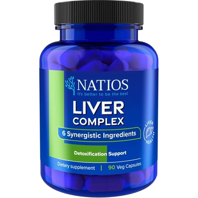 Natios Liver Complex 6 složek na játra 90 veganských kapslí