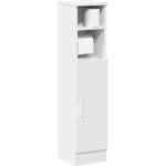 vidaXL Шкаф за баня с поставка за ролки, бял, 20, 5x22x90 см (858497)