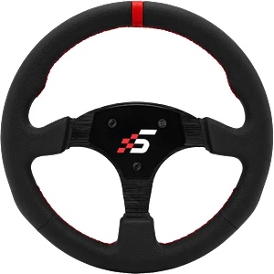 Simagic Round-Shaped Steering wheel without HUB (P-330R(LEATHER)) - xtreme