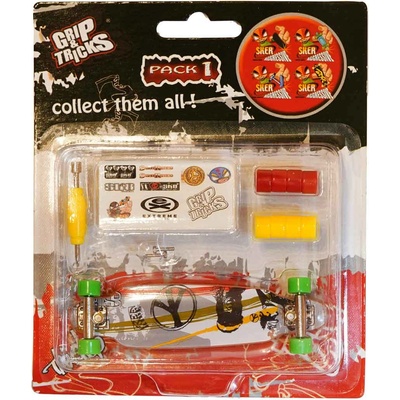 Grip & Tricks Играчка за пръсти long board, сив (gt-f-lb-grey)