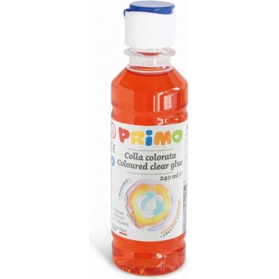 PRIMO Barevné čiré lepidlo na vodní bázi 300 ml červená