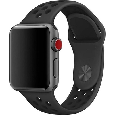 Tactical Double silikonový řemínek pro Apple Watch 4 44mm Black - černý 2445321