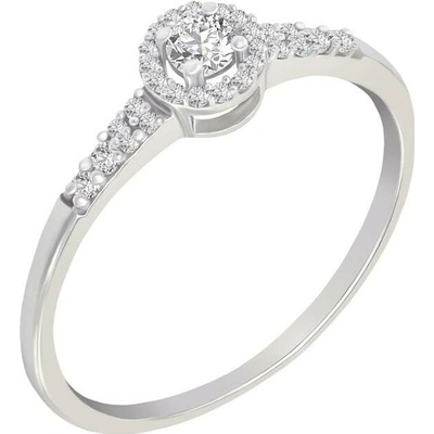 Eppi Stříbrný halo prsten s lab grown diamanty Mourise R44328