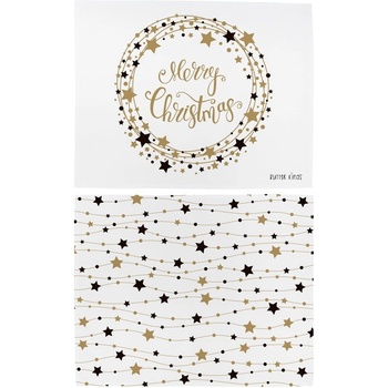 Butter Kings Комплект от 2 памучни подложки с коледен мотив "Звезден венец", 45 x 35 cm Scandi Christmas - Butter Kings (CS16_placemat)