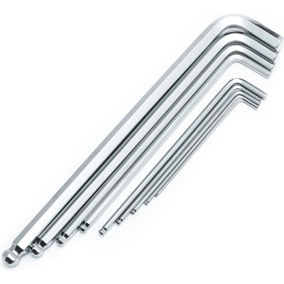 Sata Tools Zástrčné šestihranné klíče 1,5÷ 10 mm extra dlouhé s koulí 9 ks ST09124SJ