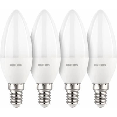 Philips LED Lamp E14 4-pack candle 40W 2700K