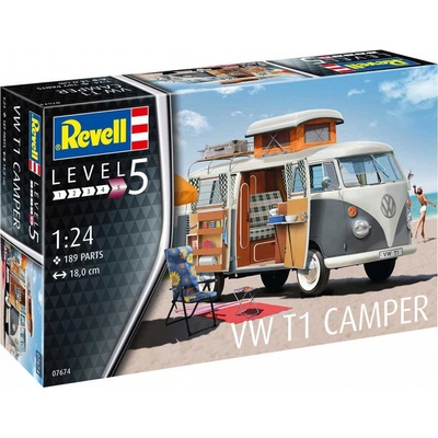 Revell Plastic ModelKit auto 07344 VW T3 Camper 18-3513 1:25