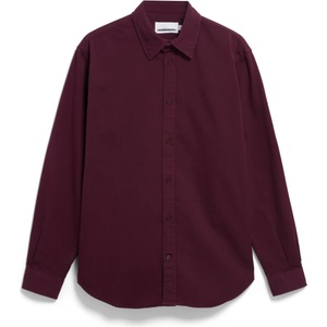 ARMEDANGELS Мъжка риза с копчета Armedangels Giaalo GMT Dye Shirt - Dark Cranberry - размер XXL (033-2958-0115)