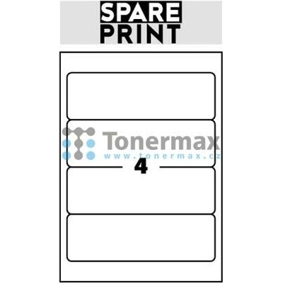 Spare Print Premium A4 4 etikety 192x61 mm 100 archů bílé