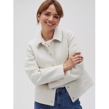 Moodo Кремаво дамско яке с риза Moodo Moodo | Byal | ЖЕНИ | XXL