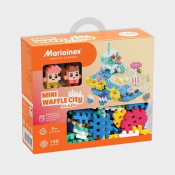 Marioinex Мини вафлен конструктор " Градски център" - Плаж 148 части