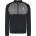 Gym King Mens Taped Plus Full-Zip Fleece Fabric - Black/Steel