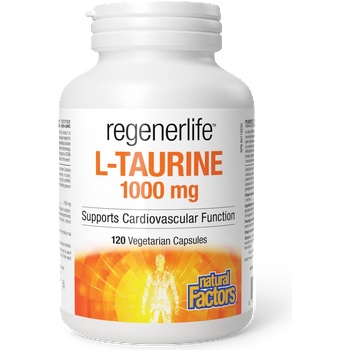 Natural Factors RegenerLifeЛ-Таурин 1000 mg 120 капсули | Natural Factors (1911 NF)