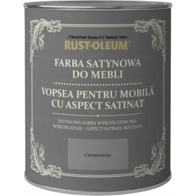 Rust-Oleum Saténová barva na nábytek 0,75 l tmavě šedá