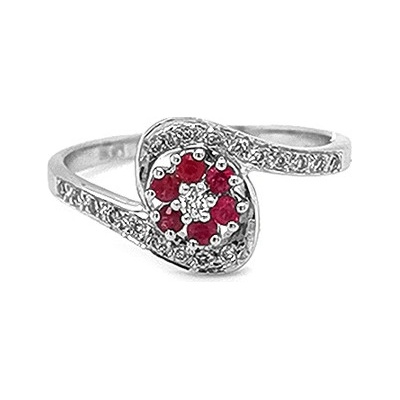 Beny Jewellery zlatý s Rubíny a diamanty 2010679