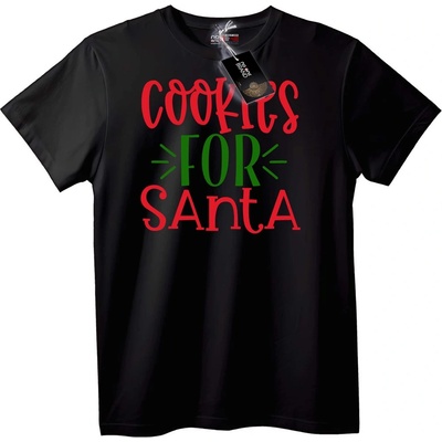 NOONEBRAND Тениска Cookies for Santa - M, Black