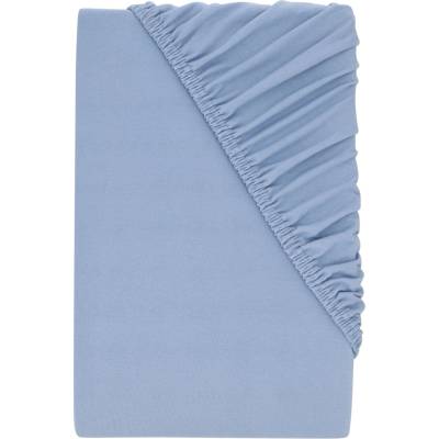 Livarno Žerzejové napínací prostěradlo modré 140-160x200