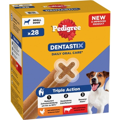 Pedigree Dentastix: každodenná starostlivosť o zuby pre malých psov 5 – 10 kg multibalenie 28 x 440 g