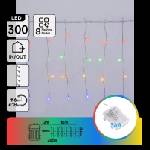 Aigostar - LED външен коледен гирлянд 300xLED/8 функции 3xAA 18x0, 4m IP44 многоцветен (AI3122)